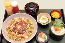 肉味噌蕎麦セット