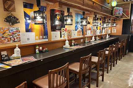 カウンター席